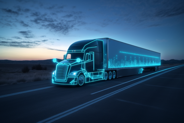 Exquisite Shares In Trucking And Logistics Firms Plunge After Ai Freight Tool Launch Landscape Digital Art