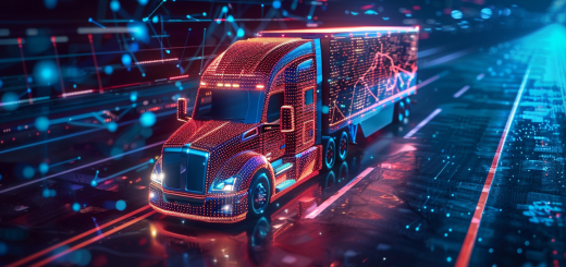 Trucking telematics connected vehicles, data analysis and transportation technology