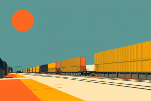 Great Freight Recession 2025 – Grim Unprecedented Downturn Continues (3-Year Slump in Trucking) 5 Intermodal rail transportation at daylight