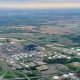 Pine Bend oil refinery processing complex in Inver Grove Heights, Minnesota.
