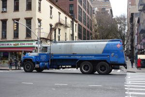 Mack Fuel Delivery Truck in Manhattan 25th St 8th Av td 2018 11 27 02 Tanker Truck