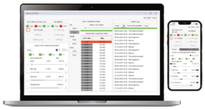 Garnet SeeLeveL Flair 808-BT3: Connected Monitoring for Tank Trucks 2 SeeLeveL Command interface displayed on a laptop and smartphone.