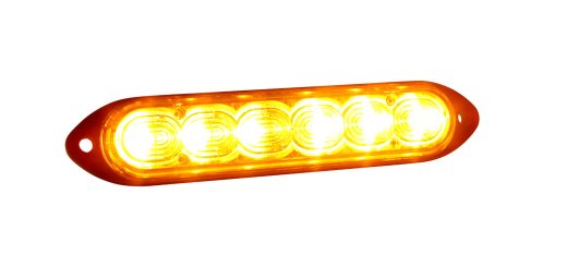 Grote auxiliary warning lamp illuminated amber against a white background